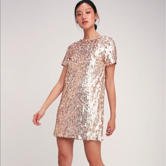 sparkly blush dress